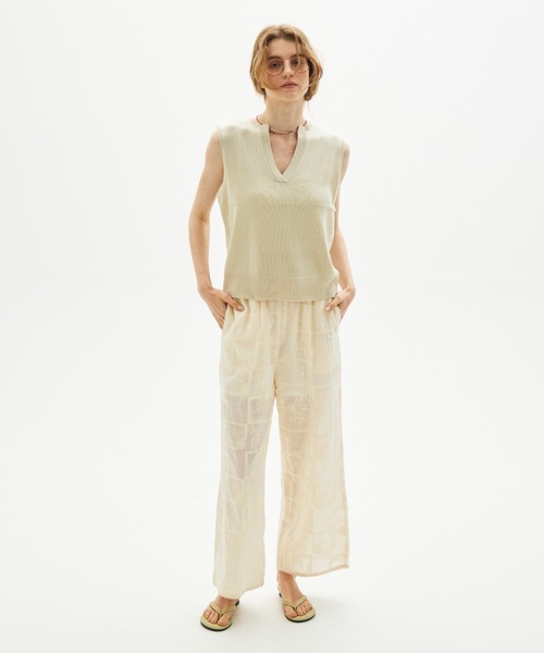 full/fill.(フルフィル)の「sleeve less skipper knit / スリーブレススキッパーニット(ニット/セーター・レディース・ネイビー/アイボリー・FREE)」の13枚目の写真