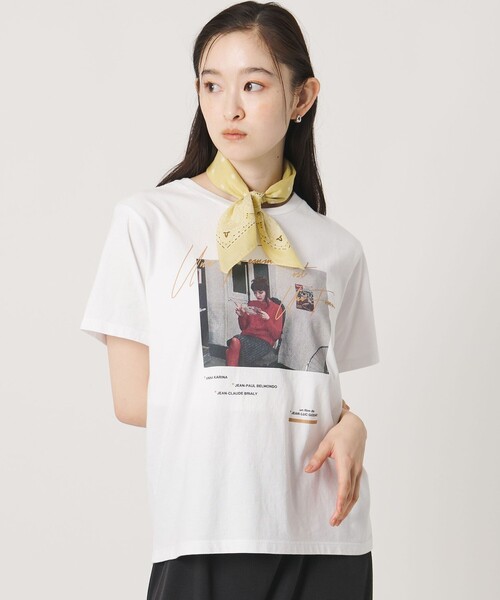 BEAUTY&YOUTH UNITED ARROWS（ビューティーアンドユースユナイテッドアローズ）の「ドット バンダナモチーフ スカーフ（バンダナ/スカーフ・レディース・イエロー/オフホワイト/ダークブラウン・FREE）」の5枚目の写真