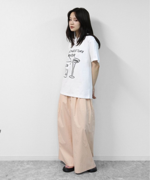 THE CELL.(ザセルドット)の「リラックスシルエット ロゴT 4 RELAXED SILHOUETTE LOGO T-SHIRT 4(Tシャツ/カットソー・レディース・ブラック/オフホワイト・FREE)」の4枚目の写真