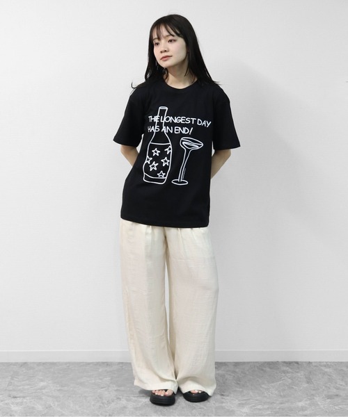 THE CELL.(ザセルドット)の「リラックスシルエット ロゴT 4 RELAXED SILHOUETTE LOGO T-SHIRT 4(Tシャツ/カットソー・レディース・ブラック/オフホワイト・FREE)」の7枚目の写真