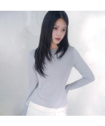ル シースルーレイヤードスパンT_3Colors