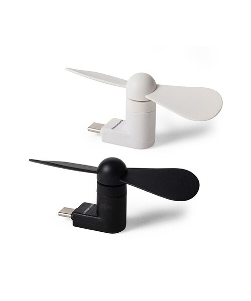 bpr BEAMS（ビーピーアール ビームス ）の「KIKKERLAND / USB-C Phone Fan（スマホグッズ・レディース・ホワイト/ブラック・ONE SIZE）」の4枚目の写真