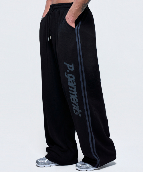 PHYSICAL GARMENTS（フィジカルガーメンツ）の「P2641 アスレチックメッシュワイドパンツ [ブラック]（その他パンツ・メンズ・ブラック・MEDIUM/LARGE/X-LARGE/XX-LARGE）」の10枚目の写真