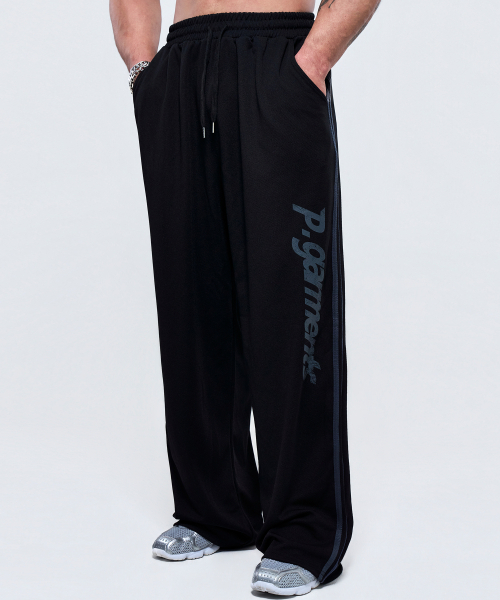PHYSICAL GARMENTS（フィジカルガーメンツ）の「P2641 アスレチックメッシュワイドパンツ [ブラック]（その他パンツ・メンズ・ブラック・MEDIUM/LARGE/X-LARGE/XX-LARGE）」の3枚目の写真