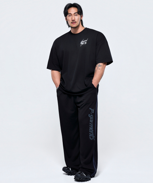 PHYSICAL GARMENTS（フィジカルガーメンツ）の「P2641 アスレチックメッシュワイドパンツ [ブラック]（その他パンツ・メンズ・ブラック・MEDIUM/LARGE/X-LARGE/XX-LARGE）」の5枚目の写真