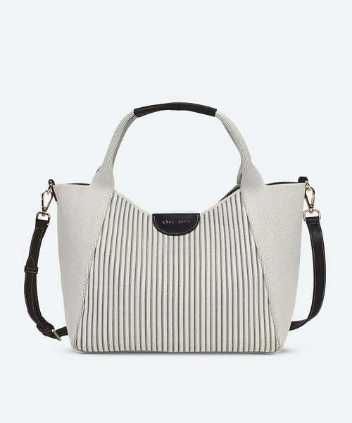 q bag paris(キューバッグパリ)の「tricote colonnette トリコット コロネット 2way トートバッグ ショルダーバッグ ニット(トートバッグ・レディース・ブラウン系その他/ブラック系その他/ベージュ系その他/アイボリー/テラコッタ/ブラック/ブラウン/ブラウン系その他2/ベージュ系その他2/ライトグレー/ブラック系その他2・FREE)」の11枚目の写真