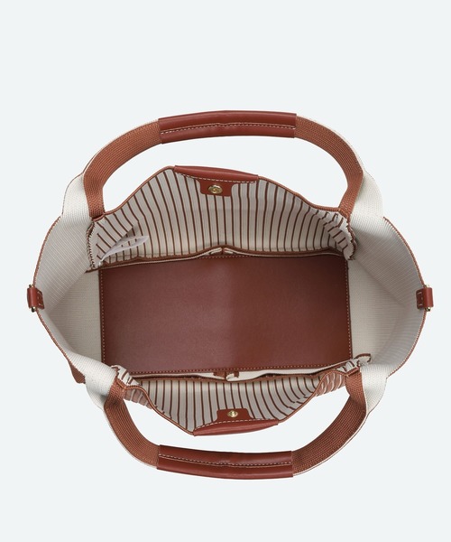 q bag paris(キューバッグパリ)の「tricote colonnette トリコット コロネット 2way トートバッグ ショルダーバッグ ニット(トートバッグ・レディース・ブラウン系その他/ブラック系その他/ベージュ系その他/アイボリー/テラコッタ/ブラック/ブラウン/ブラウン系その他2/ベージュ系その他2/ライトグレー/ブラック系その他2・FREE)」の16枚目の写真