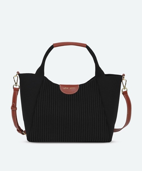 q bag paris(キューバッグパリ)の「tricote colonnette トリコット コロネット 2way トートバッグ ショルダーバッグ ニット(トートバッグ・レディース・ブラウン系その他/ブラック系その他/ベージュ系その他/アイボリー/テラコッタ/ブラック/ブラウン/ブラウン系その他2/ベージュ系その他2/ライトグレー/ブラック系その他2・FREE)」の21枚目の写真