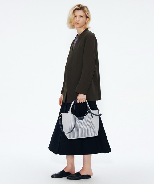 q bag paris(キューバッグパリ)の「tricote colonnette トリコット コロネット 2way トートバッグ ショルダーバッグ ニット(トートバッグ・レディース・ブラウン系その他/ブラック系その他/ベージュ系その他/アイボリー/テラコッタ/ブラック/ブラウン/ブラウン系その他2/ベージュ系その他2/ライトグレー/ブラック系その他2・FREE)」の20枚目の写真