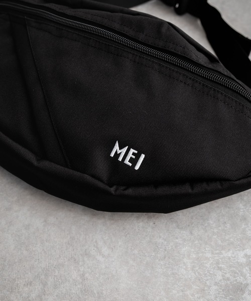 MEI（メイ）の「MEI メイ BOTTOMLINE L ハーフムーンショルダーバッグ/ボディバッグ（ショルダーバッグ・メンズ・ベージュ/グレー/ブラック・FREE）」の22枚目の写真