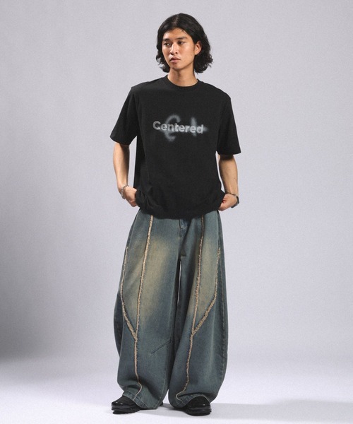 RAGEBLUE(レイジブルー)の「ARCH FRINGE DENIM BARREL BUGGY PANTS/アーチフリンジデニムバレルバギーパンツ(デニムパンツ・メンズ・ブルー/ブラック・LARGE/MEDIUM)」の13枚目の写真