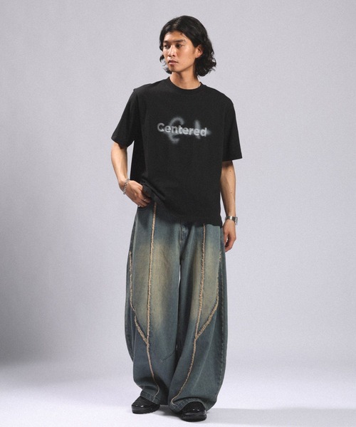 RAGEBLUE(レイジブルー)の「ARCH FRINGE DENIM BARREL BUGGY PANTS/アーチフリンジデニムバレルバギーパンツ(デニムパンツ・メンズ・ブルー/ブラック・LARGE/MEDIUM)」の14枚目の写真