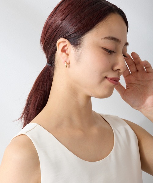 CALIN　STANDARD（カリンスタンダード）の「◆金属アレルギー対応◆◆made in japan◆　【高品質ポスト】【純金・純銀厚メッキ】プレーン　ジルコニアセラミックポストピアス（ピアス（両耳用）・レディース・ピンクゴールド/シルバー/ゴールド・FREE）」の8枚目の写真