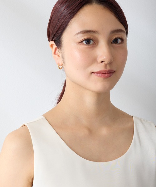 CALIN　STANDARD（カリンスタンダード）の「◆金属アレルギー対応◆◆made in japan◆　【高品質ポスト】【純金・純銀厚メッキ】プレーン　ジルコニアセラミックポストピアス（ピアス（両耳用）・レディース・ピンクゴールド/シルバー/ゴールド・FREE）」の9枚目の写真