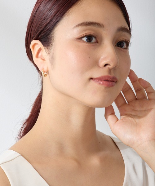 CALIN　STANDARD（カリンスタンダード）の「◆金属アレルギー対応◆◆made in japan◆　【高品質ポスト】【純金・純銀厚メッキ】プレーン　ジルコニアセラミックポストピアス（ピアス（両耳用）・レディース・ピンクゴールド/シルバー/ゴールド・FREE）」の10枚目の写真