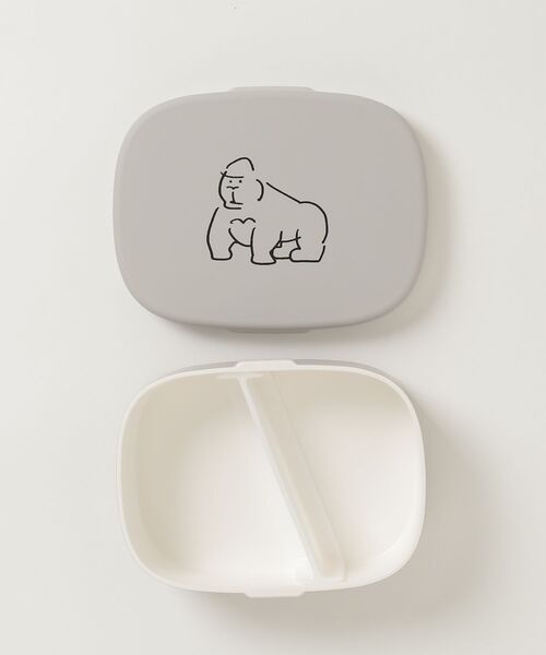 COMMON WARE(コモンウェアー)の「EC:DOODLE LINCH BOX MINI ドゥードゥル ランチボックスミニ400ml(お弁当箱・レディース・ライトグリーン/ベビーピンク/ライトグレー/グレイッシュベージュ・FREE)」の8枚目の写真