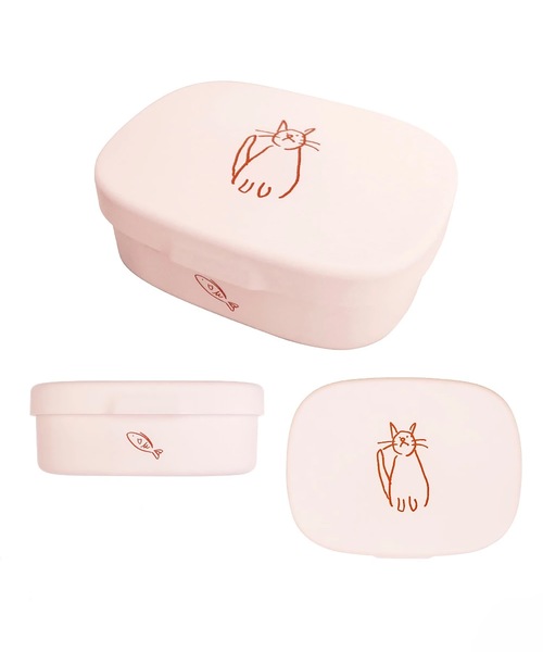 COMMON WARE(コモンウェアー)の「EC:DOODLE LINCH BOX MINI ドゥードゥル ランチボックスミニ400ml(お弁当箱・レディース・ライトグリーン/ベビーピンク/ライトグレー/グレイッシュベージュ・FREE)」の18枚目の写真