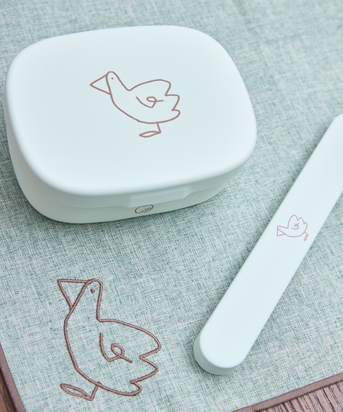COMMON WARE(コモンウェアー)の「EC:DOODLE LINCH BOX MINI ドゥードゥル ランチボックスミニ400ml(お弁当箱・レディース・ライトグリーン/ベビーピンク/ライトグレー/グレイッシュベージュ・FREE)」の22枚目の写真