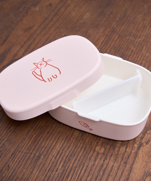 COMMON WARE(コモンウェアー)の「EC:DOODLE LINCH BOX MINI ドゥードゥル ランチボックスミニ400ml(お弁当箱・レディース・ライトグリーン/ベビーピンク/ライトグレー/グレイッシュベージュ・FREE)」の15枚目の写真