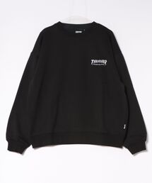 【THRASHER / スラッシャー】裏起毛 NECKFACEロゴ刺繍 スウェットプルオーバー