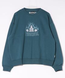 【THRASHER / スラッシャー】裏起毛 NECKFACEロゴ刺繍 スウェットプルオーバー