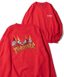 【THRASHER / スラッシャー】裏起毛 NECKFACEロゴ刺繍 スウェットプルオーバー