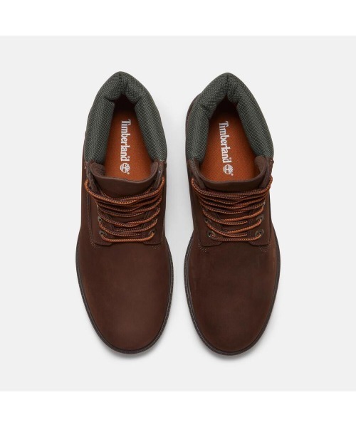 Timberland(ティンバーランド)の「ヘリテージ 6インチ ウォータープルーフ ブーツ メンズ (防水)(ブーツ・メンズ・ダークブラウン・25.5cm/25.0cm/28.5cm/28.0cm/27.5cm/27.0cm/26.5cm/26.0cm/30.0cm/29.0cm)」の2枚目の写真