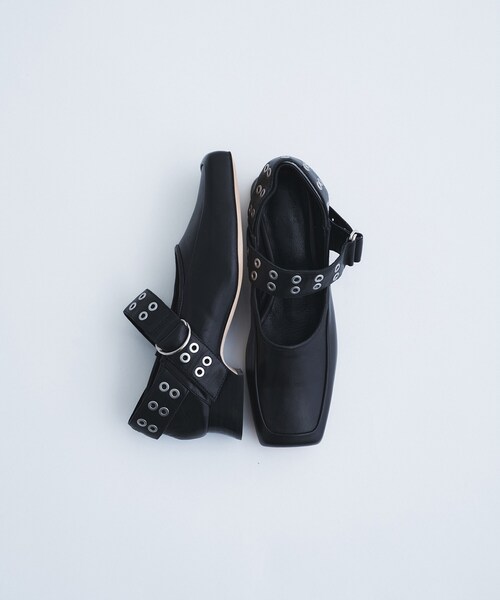 ALM.(アルム)の「ALM.|JEWELER LEATHER PUMPS(パンプス・レディース・ブラック・18/17/16)」の7枚目の写真