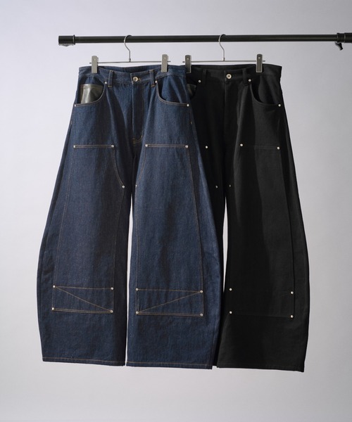 Lui's(ルイス)の「SURJENT ダブルニーバレルデニム(デニムパンツ・メンズ・インディゴブルー/ブラック・1/2)」の15枚目の写真