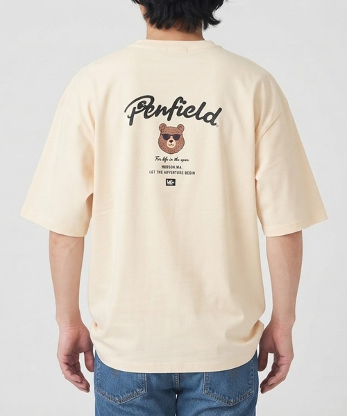 and D. petit main(アンドディープティマイン)の「【Penfield】【親子リンク】【接触冷感】DADアソートベア半袖Tシャツ(Tシャツ/カットソー・レディース・オフホワイト/チャコール・F)」の1枚目の写真