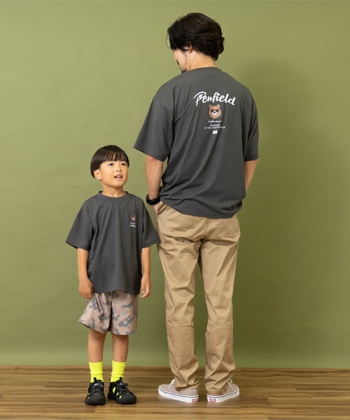 and D. petit main(アンドディープティマイン)の「【Penfield】【親子リンク】【接触冷感】DADアソートベア半袖Tシャツ(Tシャツ/カットソー・レディース・オフホワイト/チャコール・F)」の9枚目の写真