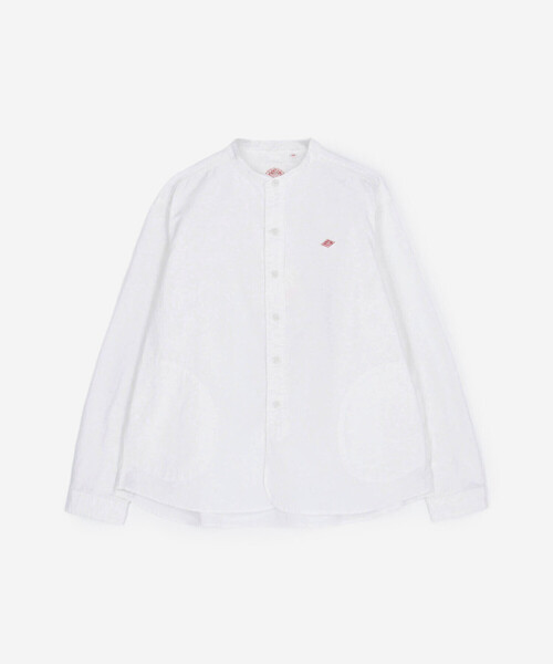 DANTON(ダントン)の「DANTON | オックスフォード バンドカラーシャツ SOLID WOMEN(シャツ/ブラウス・レディース・ホワイト・38/36/34)」の8枚目の写真