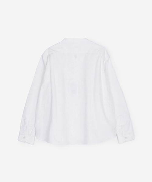 DANTON(ダントン)の「DANTON | オックスフォード バンドカラーシャツ SOLID WOMEN(シャツ/ブラウス・レディース・ホワイト・38/36/34)」の9枚目の写真