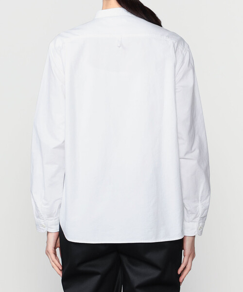 DANTON(ダントン)の「DANTON | オックスフォード バンドカラーシャツ SOLID WOMEN(シャツ/ブラウス・レディース・ホワイト・38/36/34)」の6枚目の写真