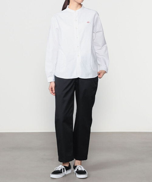 DANTON(ダントン)の「DANTON | オックスフォード バンドカラーシャツ SOLID WOMEN(シャツ/ブラウス・レディース・ホワイト・38/36/34)」の7枚目の写真