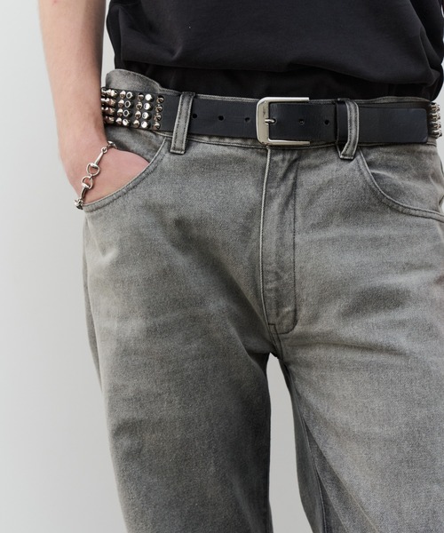 AIVER（アイバー）の「AIVER　フェードブリーチローライズデニム（デニムパンツ・メンズ・ブラック・SMALL/MEDIUM/LARGE）」の6枚目の写真