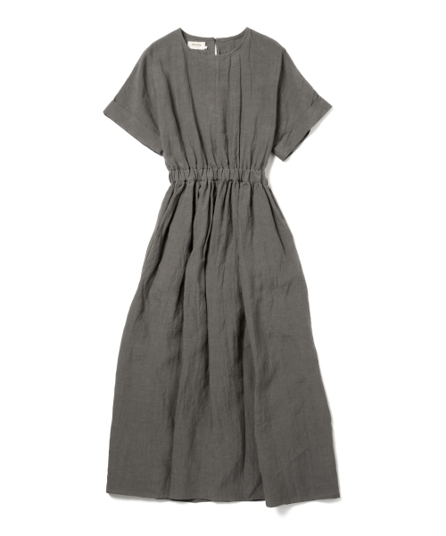 Ray BEAMS(レイビームス)の「●FACTOTUM femme×Ray BEAMS / 別注 リネンマキシ ワンピース(ワンピース・レディース・グレー/ブラック・ONE SIZE)」の8枚目の写真