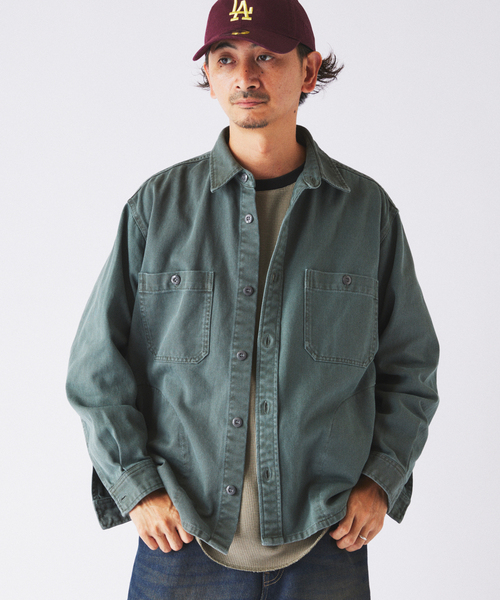 JOURNAL STANDARD relume(ジャーナルスタンダード レリューム)の「ヴァリアス ツイル CPO シャツジャケット(シャツ/ブラウス・メンズ・ブラック系その他/ライトグレー/ブラウン/ネイビー・LARGE/MEDIUM)」の21枚目の写真