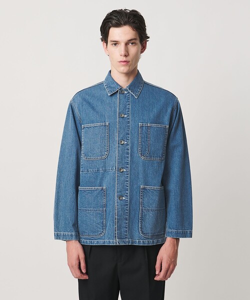 UNITED ARROWS(ユナイテッドアローズ)の「シオタ ハードウォッシュ スビンデニム カバーオール「 SLOW & 」(カバーオール・メンズ・ライトブルー・M/L/S/XL)」の5枚目の写真