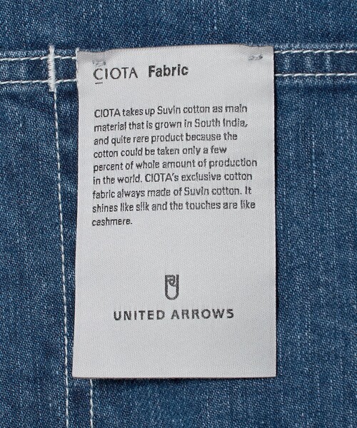 UNITED ARROWS(ユナイテッドアローズ)の「シオタ ハードウォッシュ スビンデニム カバーオール「 SLOW & 」(カバーオール・メンズ・ライトブルー・M/L/S/XL)」の14枚目の写真