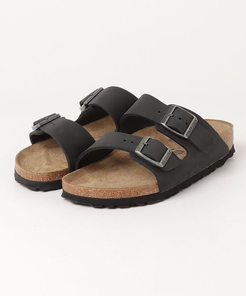 BIRKENSTOCK(ビルケンシュトック)の「【公式】ビルケンシュトック Arizona/アリゾナ オイルドナチュラルレザー(サンダル・レディース・ブラック・23cm【ナロー幅】/25cm【ナロー幅】)」の1枚目の写真