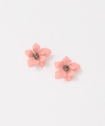 カラー フラワー ピアス