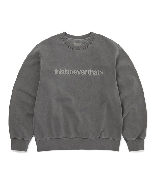thisisneverthat(ディスイズネバーザット)の「T-Logo Crewneck(スウェット・メンズ・チャコール/グリーン系その他・M/S/XL/L)」の1枚目の写真