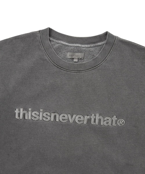 thisisneverthat(ディスイズネバーザット)の「T-Logo Crewneck(スウェット・メンズ・チャコール/グリーン系その他・M/S/XL/L)」の3枚目の写真
