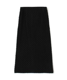 グリッドカットジャカード タイトミディスカート