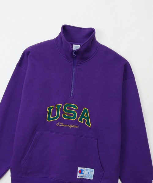 Champion(チャンピオン)の「【Champion/チャンピオン】メンズ アクションスタイル ハーフジップスウェットシャツ(スウェット・メンズ・ブラック/ライトパープル/オートミール/グレー・X-LARGE/LARGE/MEDIUM)」の20枚目の写真