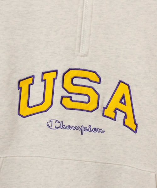 Champion(チャンピオン)の「【Champion/チャンピオン】メンズ アクションスタイル ハーフジップスウェットシャツ(スウェット・メンズ・ブラック/ライトパープル/オートミール/グレー・X-LARGE/LARGE/MEDIUM)」の14枚目の写真