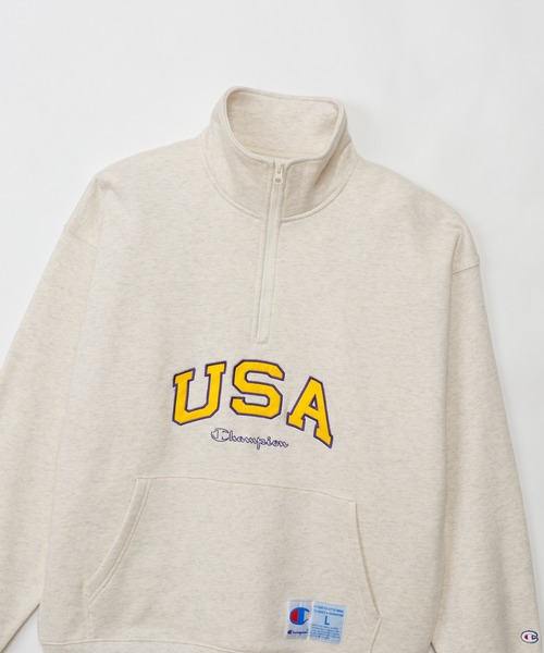 Champion(チャンピオン)の「【Champion/チャンピオン】メンズ アクションスタイル ハーフジップスウェットシャツ(スウェット・メンズ・ブラック/ライトパープル/オートミール/グレー・X-LARGE/LARGE/MEDIUM)」の15枚目の写真