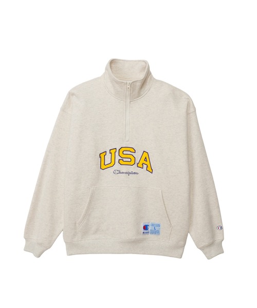 Champion(チャンピオン)の「【Champion/チャンピオン】メンズ アクションスタイル ハーフジップスウェットシャツ(スウェット・メンズ・ブラック/ライトパープル/オートミール/グレー・X-LARGE/LARGE/MEDIUM)」の13枚目の写真
