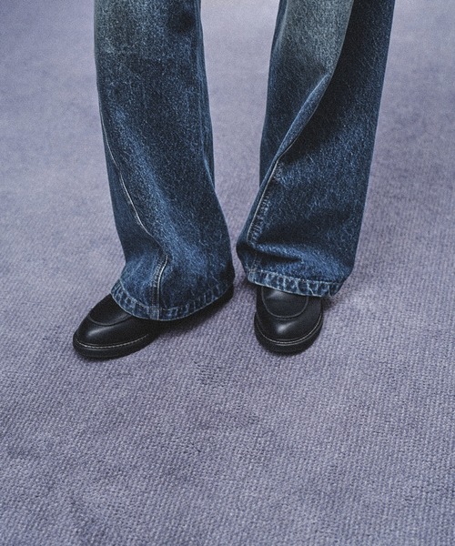 WYM LIDNM（ウィム バイ リドム）の「GRAINED LEATHER U-TIP DERBY SHOES（ドレスシューズ・メンズ・ブラック・L/XL/M/XS/S）」の2枚目の写真